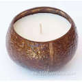 Tazones de vela de coco natural tazones decorativos de madera